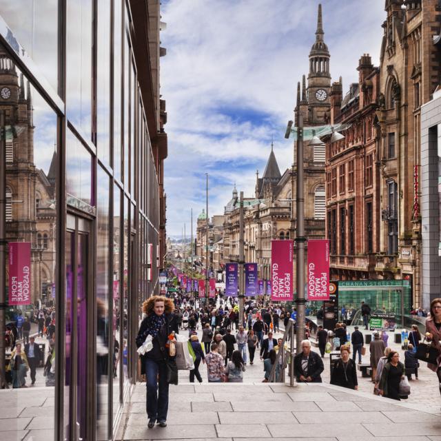 Buchanan street in Glasgow