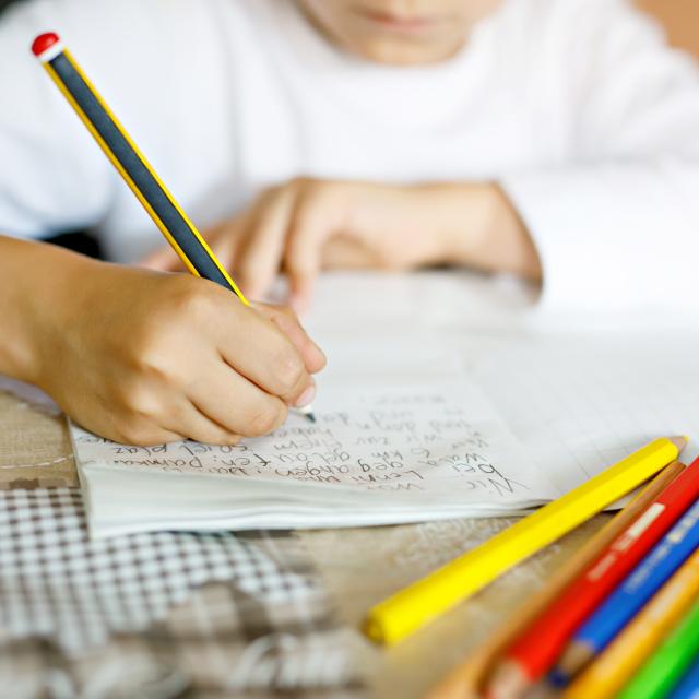 Child writing