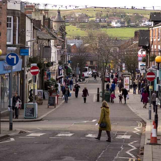 Derbyshire town centre