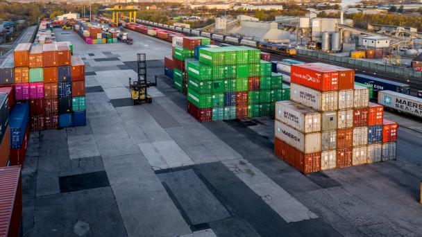 Image of freight containers
