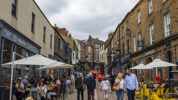 Image of a market village in England