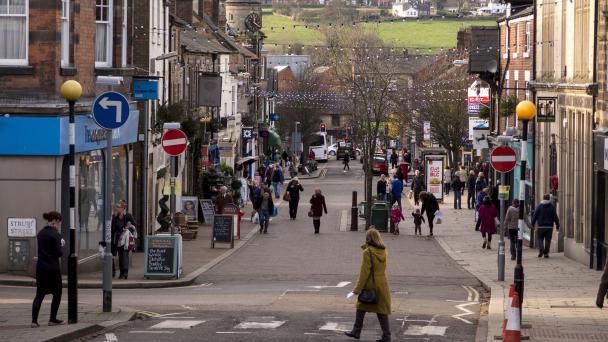 Derbyshire town centre