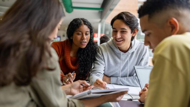 Students talking