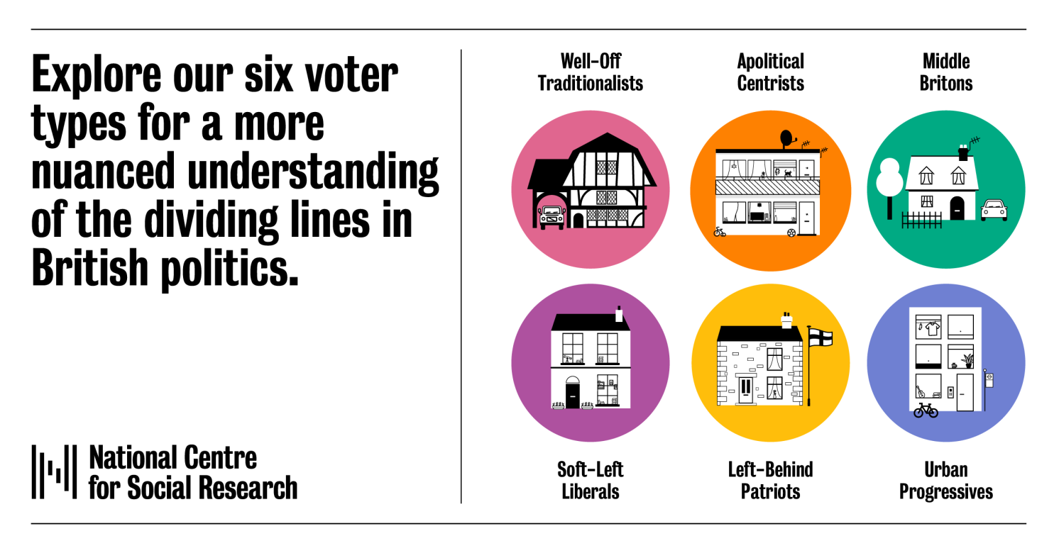Graphic depicting different voter types
